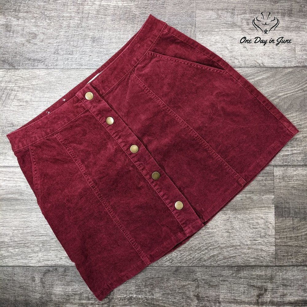 Altar'd State Corduroy Mini Skirt Size M